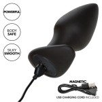 CALEXOTICS - ROCK BOTTOM PERFECT ANAL PLUG 10 WIBRACJI SILIKON CZARNY
